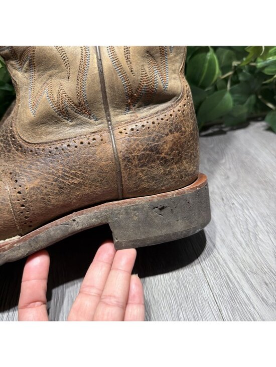Ariat Mens Brown Distressed Western Cowboy Boots ATS Square Toe 10002559 11 D main image 6